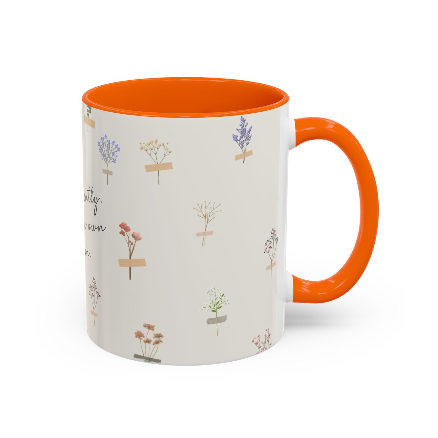 Charming Floral Coffee Mug - Bloom gently. In your own season.