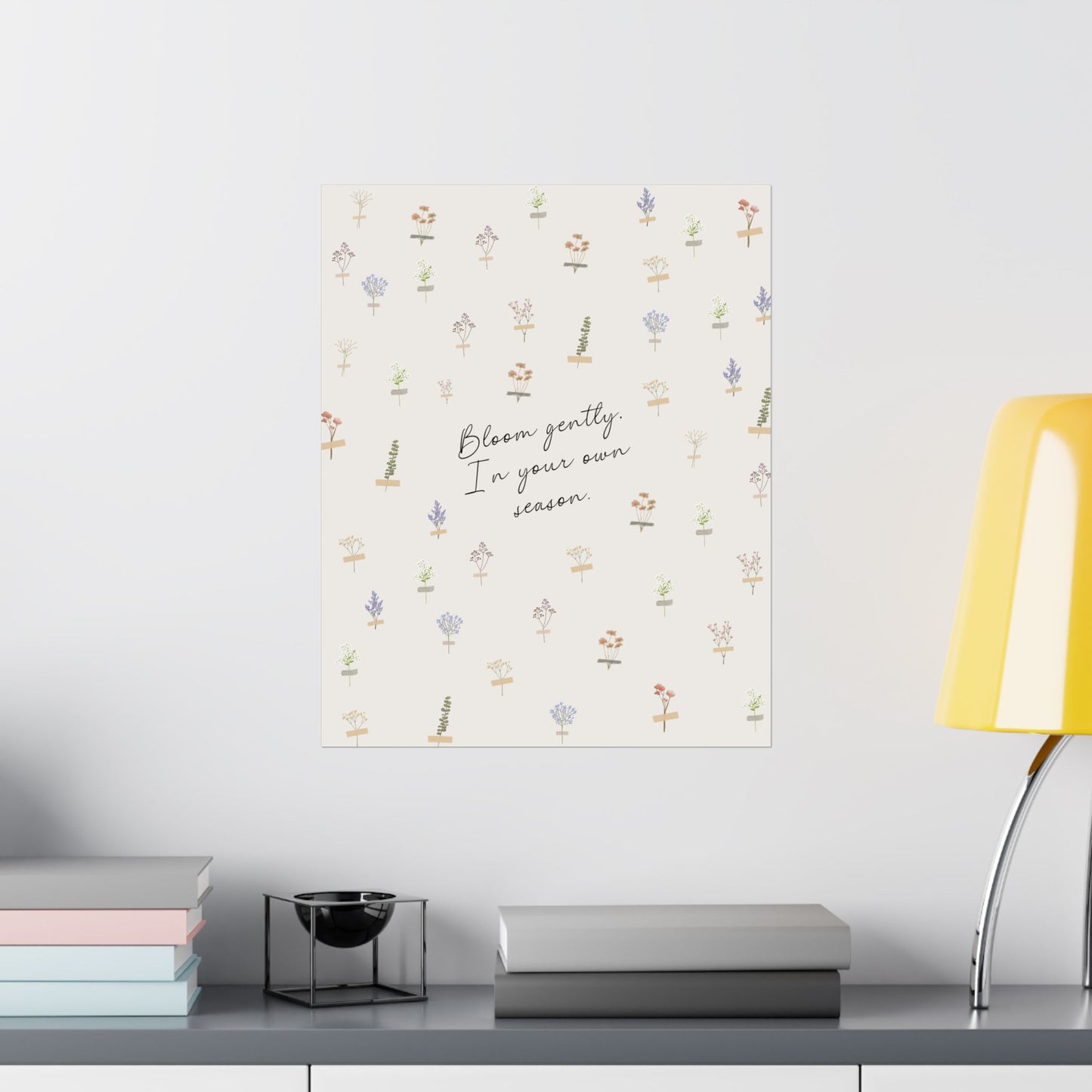 Whimsical Floral Posters, Inspirational Wall Art