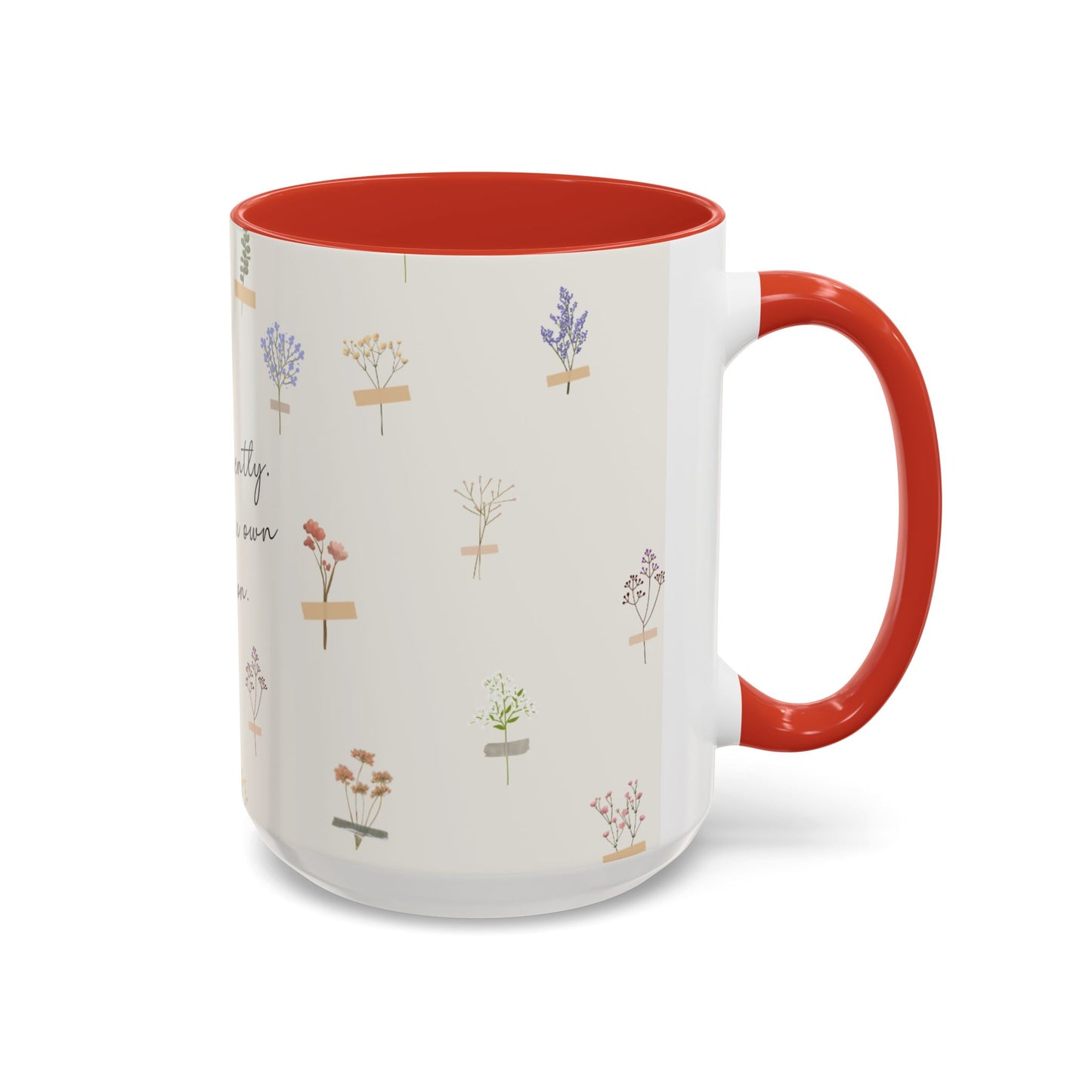 Charming Floral Coffee Mug - Bloom gently. In your own season.