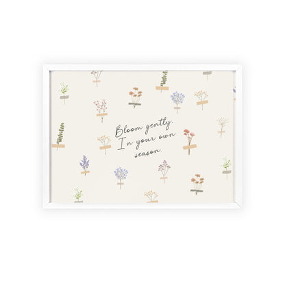 Bloom Gently Framed Floral Poster