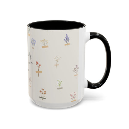 Charming Floral Coffee Mug - Bloom gently. In your own season.