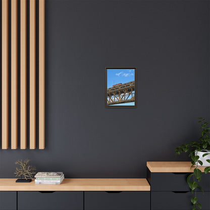 Framed Art Print, Vibrant Wall Decor for Home or Office, Gift for Train Lovers, Urban Landscape Art, Modern Decor