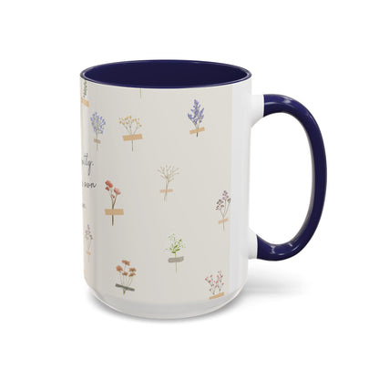 Charming Floral Coffee Mug - Bloom gently. In your own season.