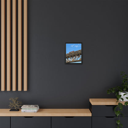Framed Art Print, Vibrant Wall Decor for Home or Office, Gift for Train Lovers, Urban Landscape Art, Modern Decor