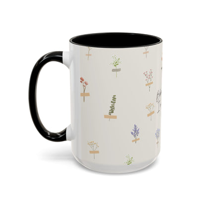 Charming Floral Coffee Mug - Bloom gently. In your own season.