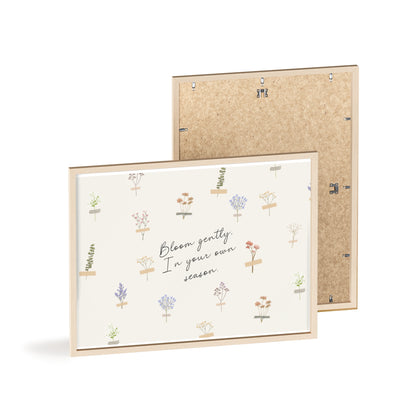 Bloom Gently Framed Floral Poster