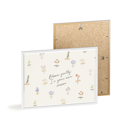 Bloom Gently Framed Floral Poster