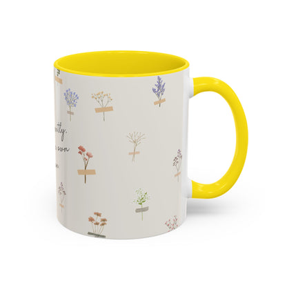 Charming Floral Coffee Mug - Bloom gently. In your own season.