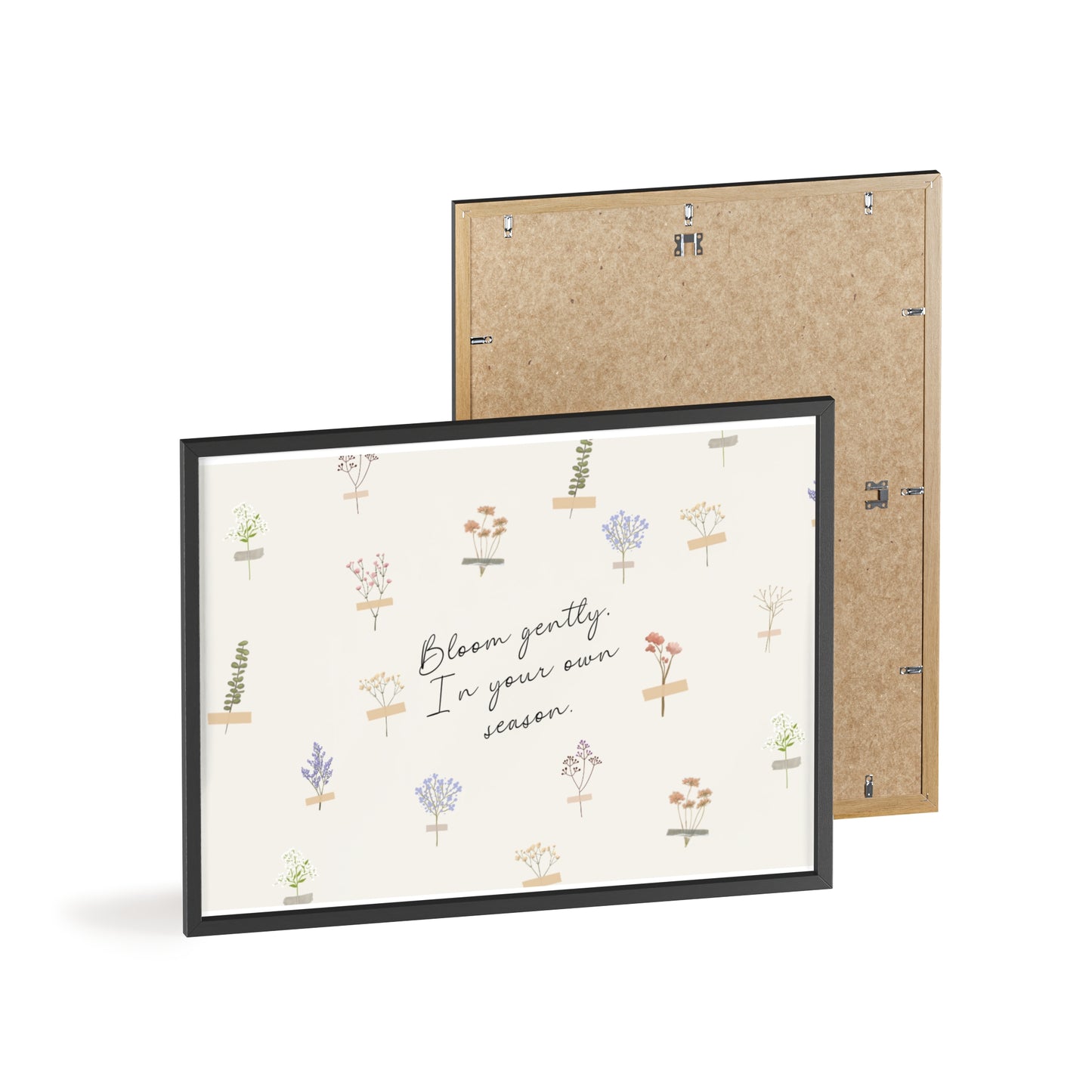 Bloom Gently Framed Floral Poster
